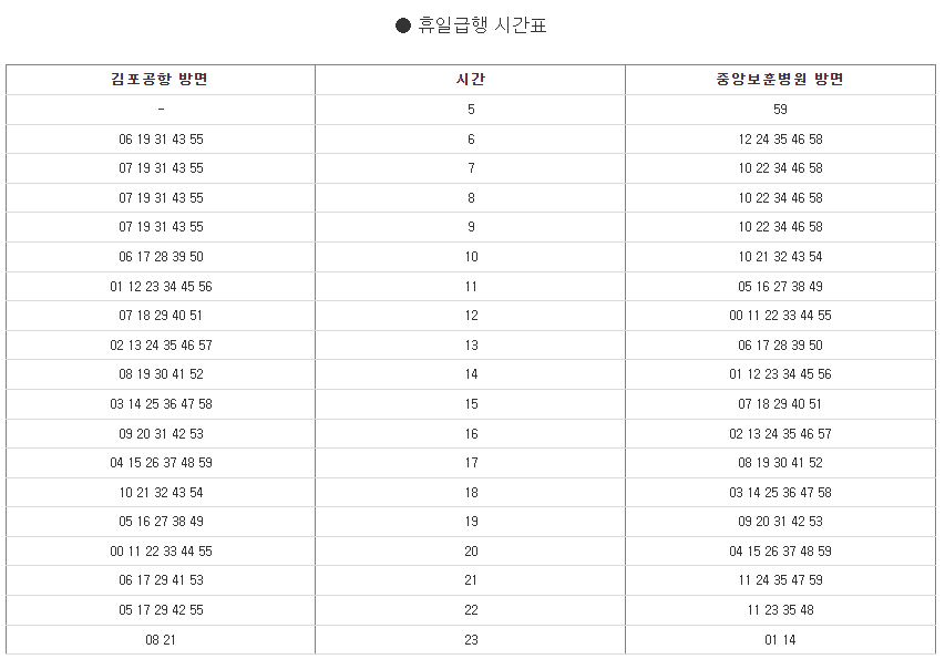 수도권 9호선 석촌역 시간표