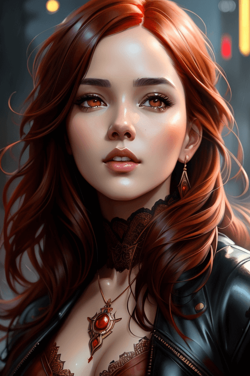 Playground AI로 생성한 그림(1) - 매혹적인 여성