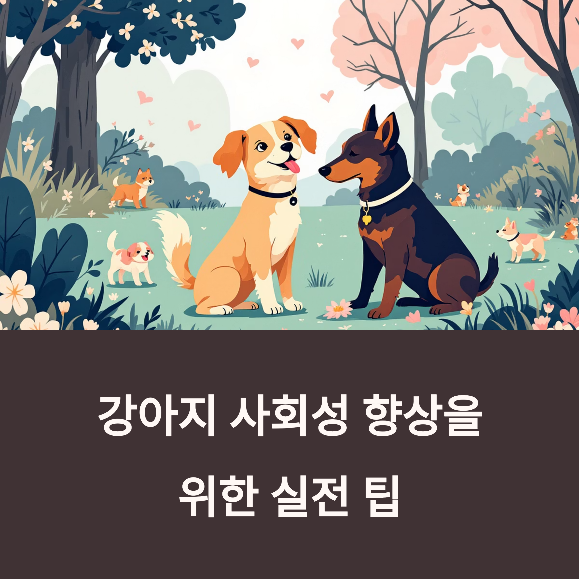 강아지 사회성 향상을위한 실전 팁