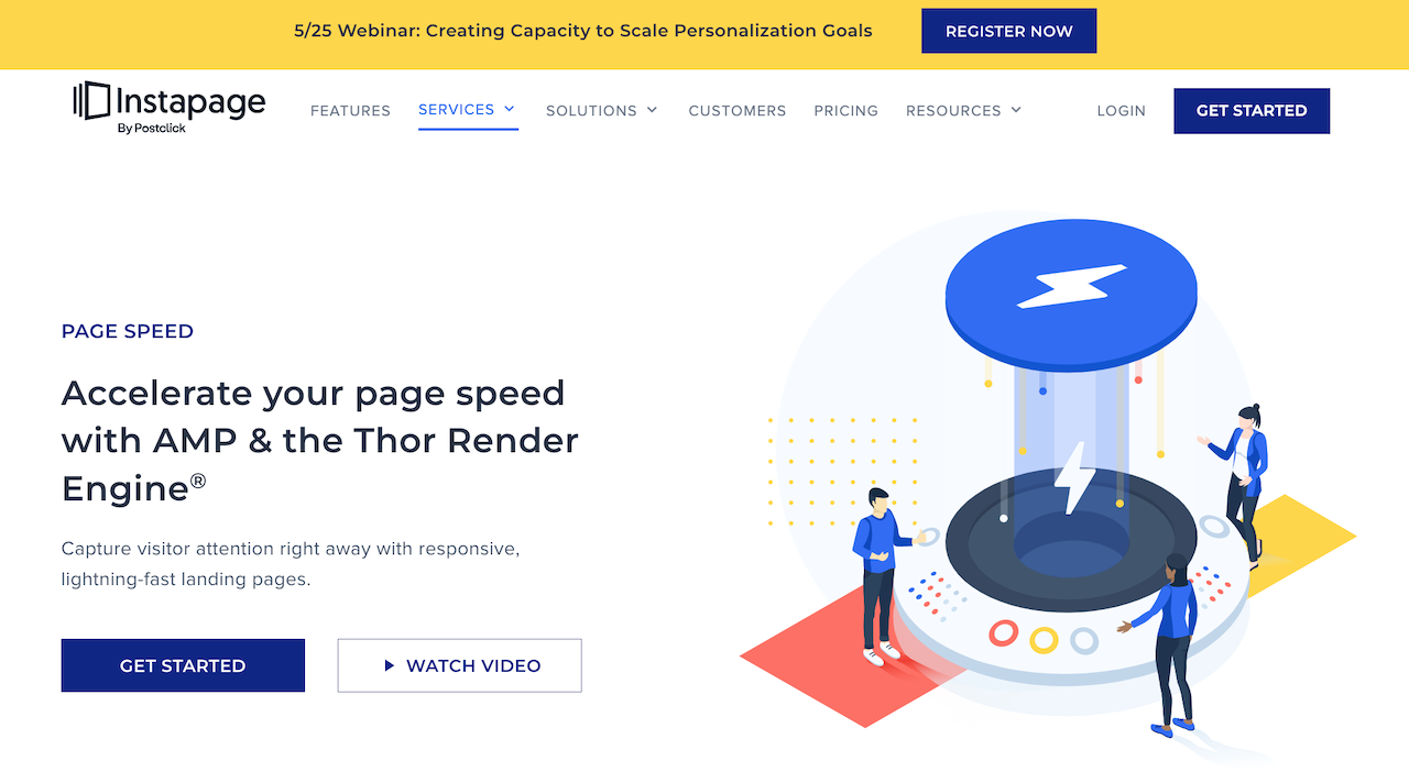 Instapage의 Thor Render Engine