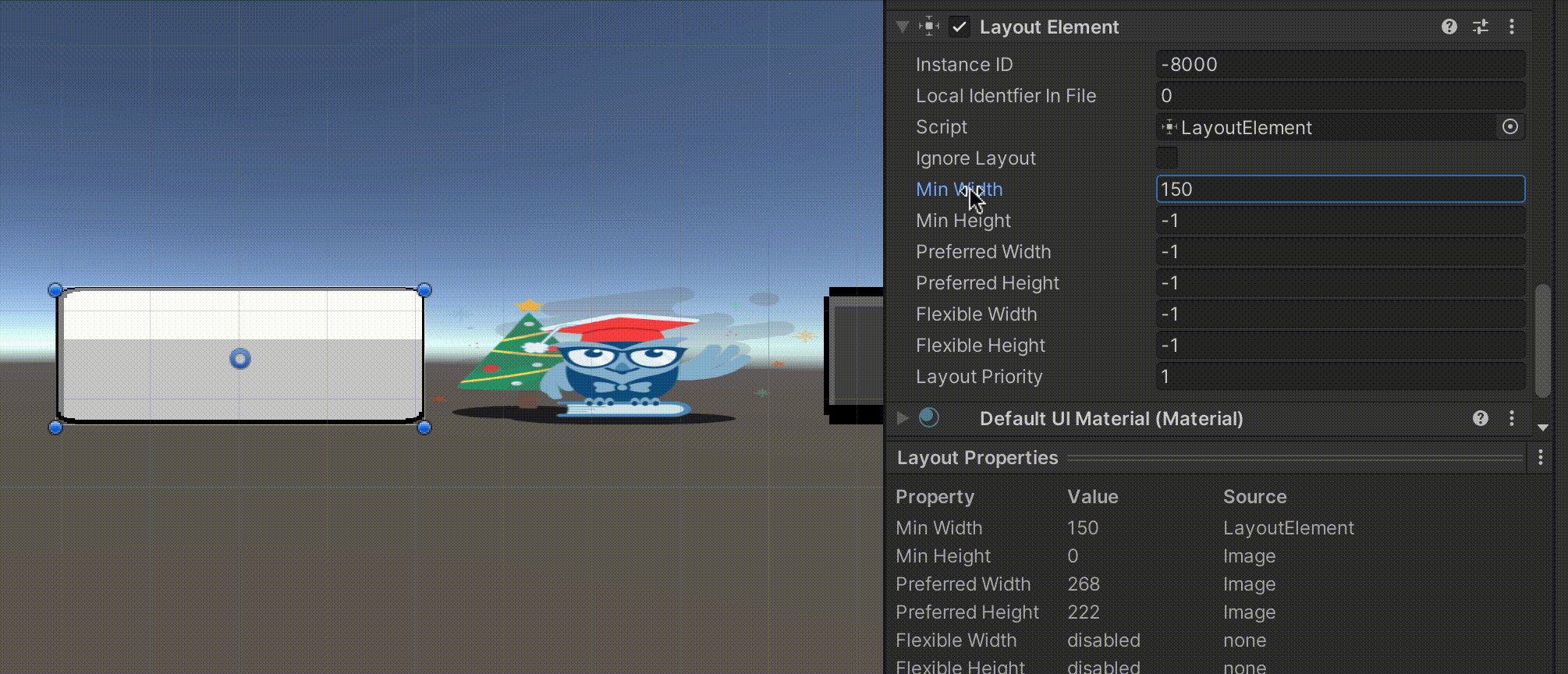 특정 크기 이상으로 가야 커짐