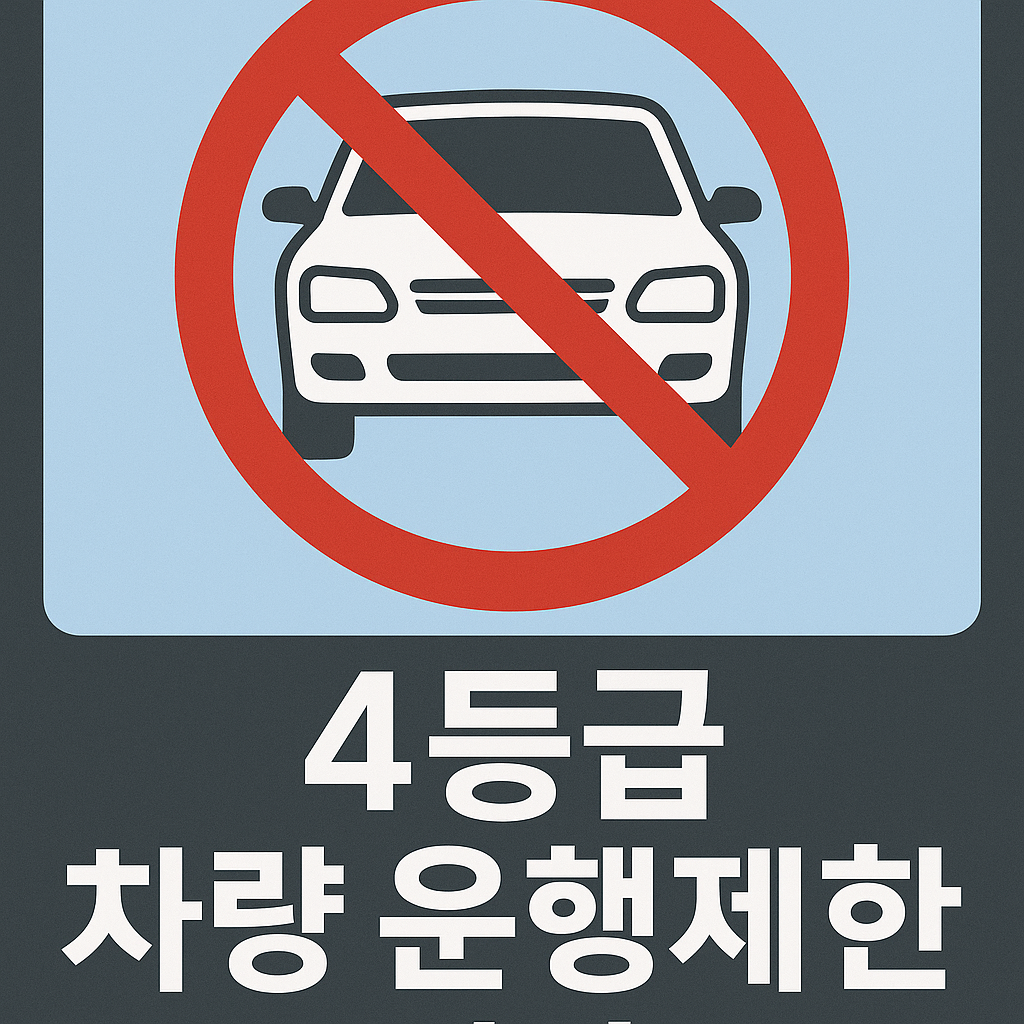 4등급 차량 운행제한 지역