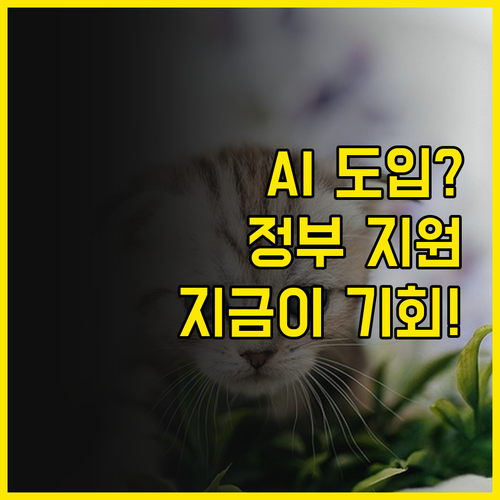 인공지능 도입? 돈 없다고? 정부가 ..