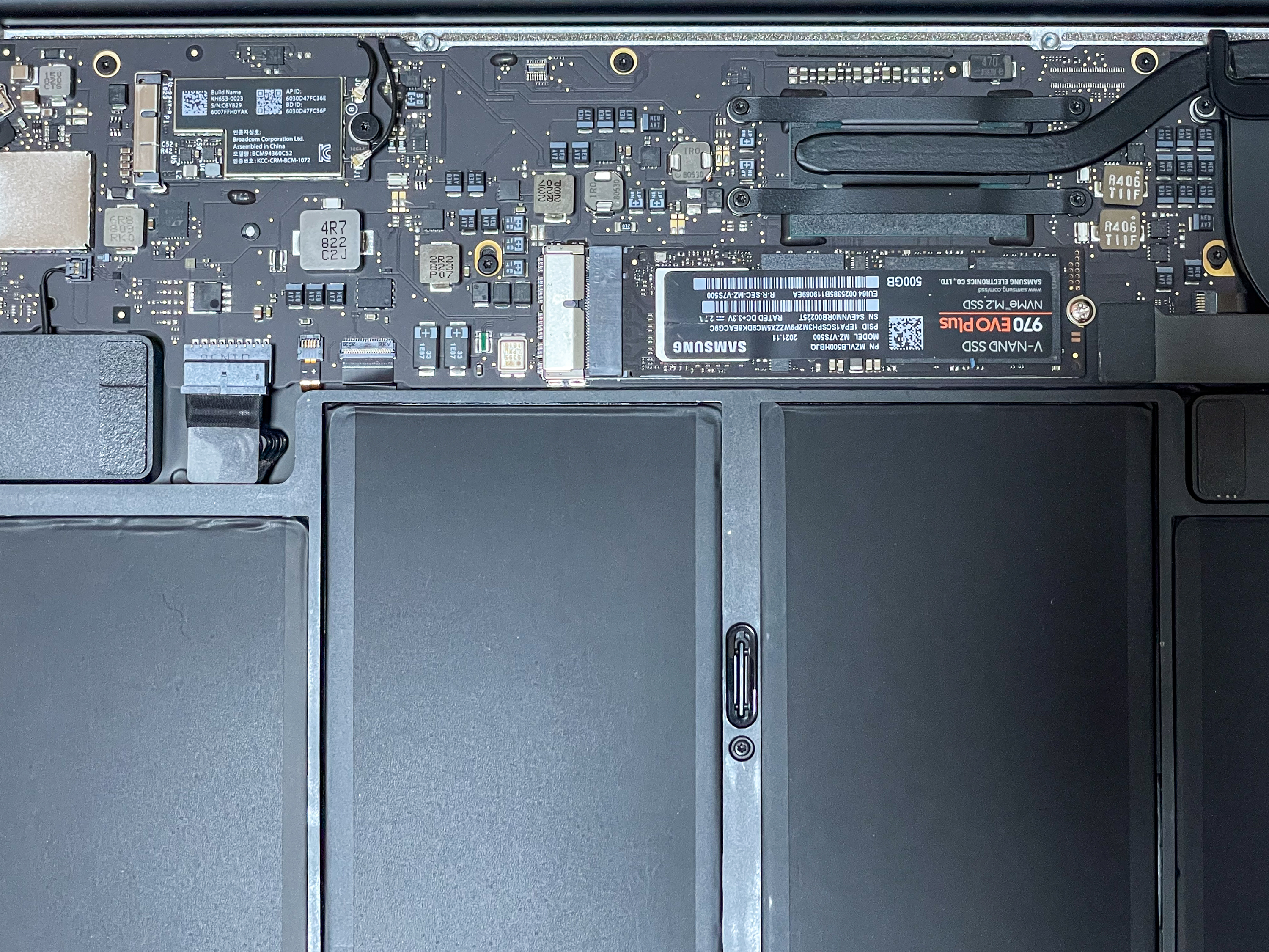 2017 맥북에어 SSD 교체 후 모습