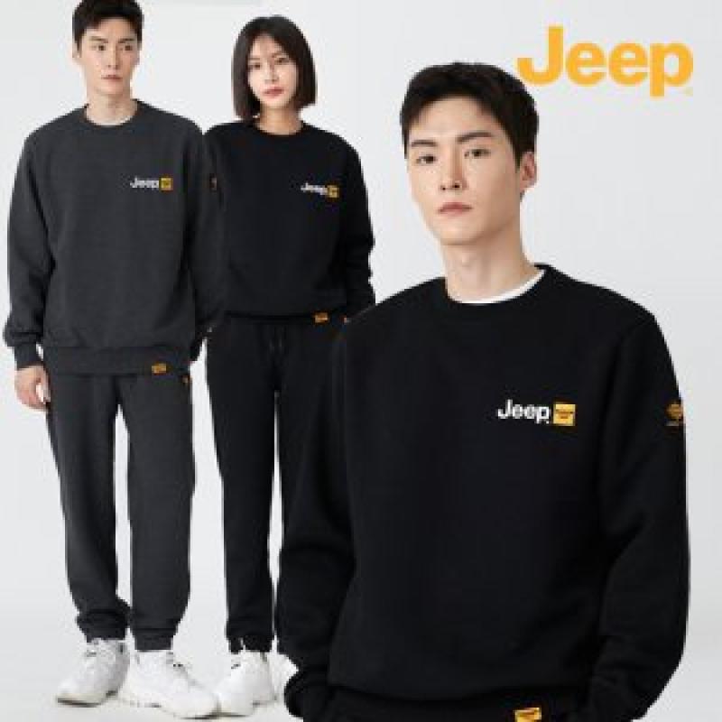지프 JEEP 맨투맨 스웨트 조거팬츠 상하의 2종 셋업 세트