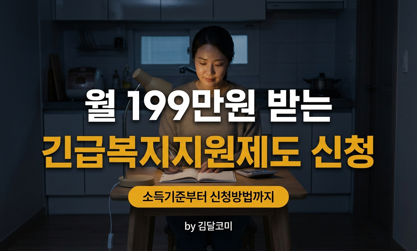 늦은 밤 가계부를 보는 여성