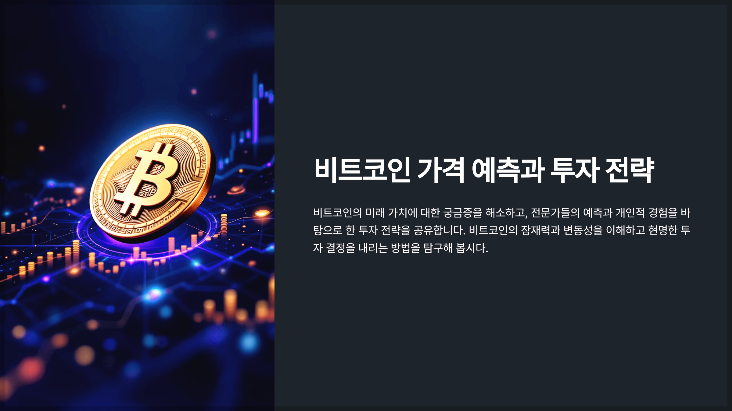 비트코인 가격 예측과 투자 전략