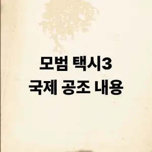 모범택시 국제공조