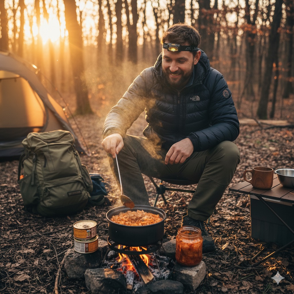 간단 요리 캠핑 요리 차이