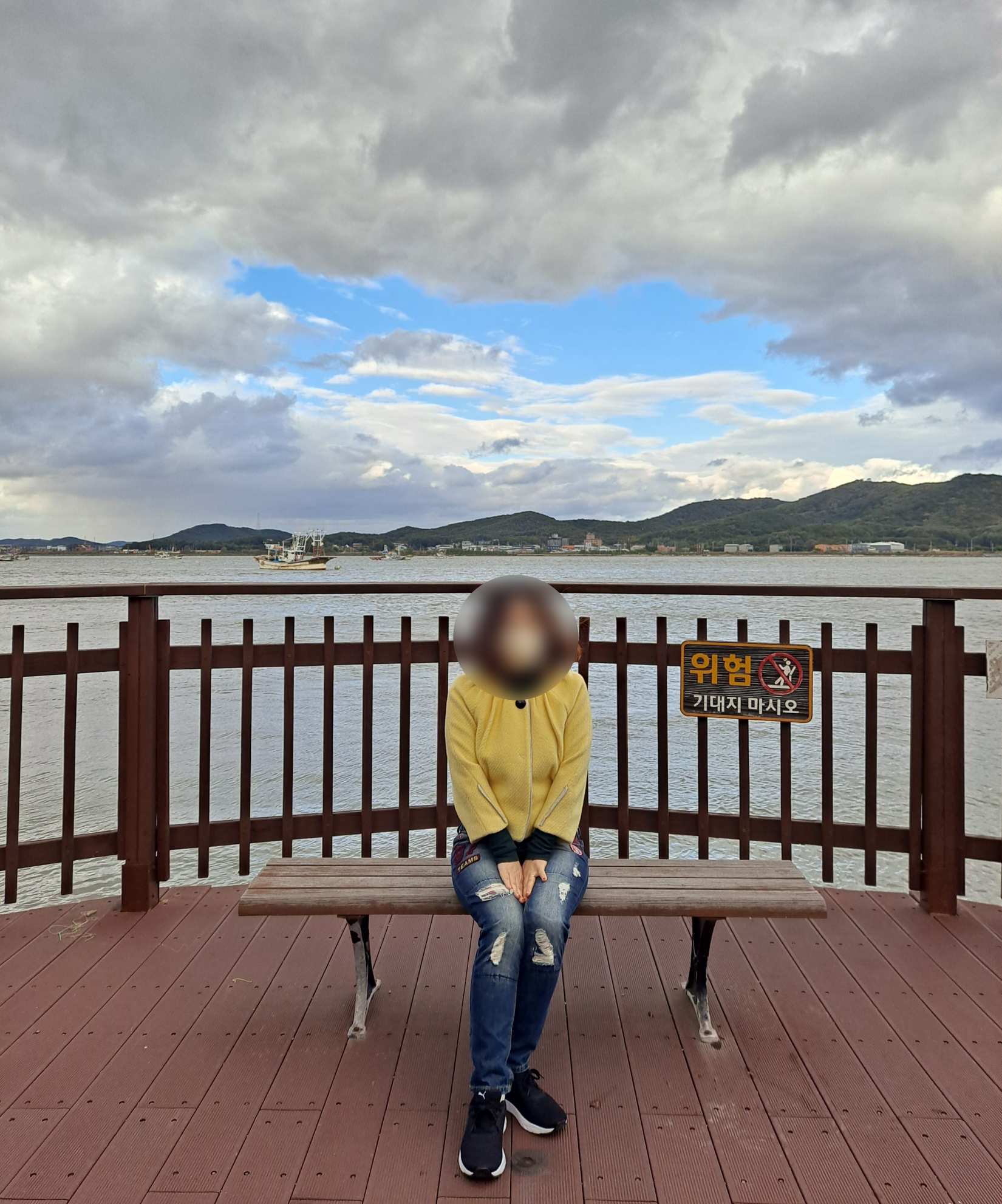 황산도 해안산책로 쉼터