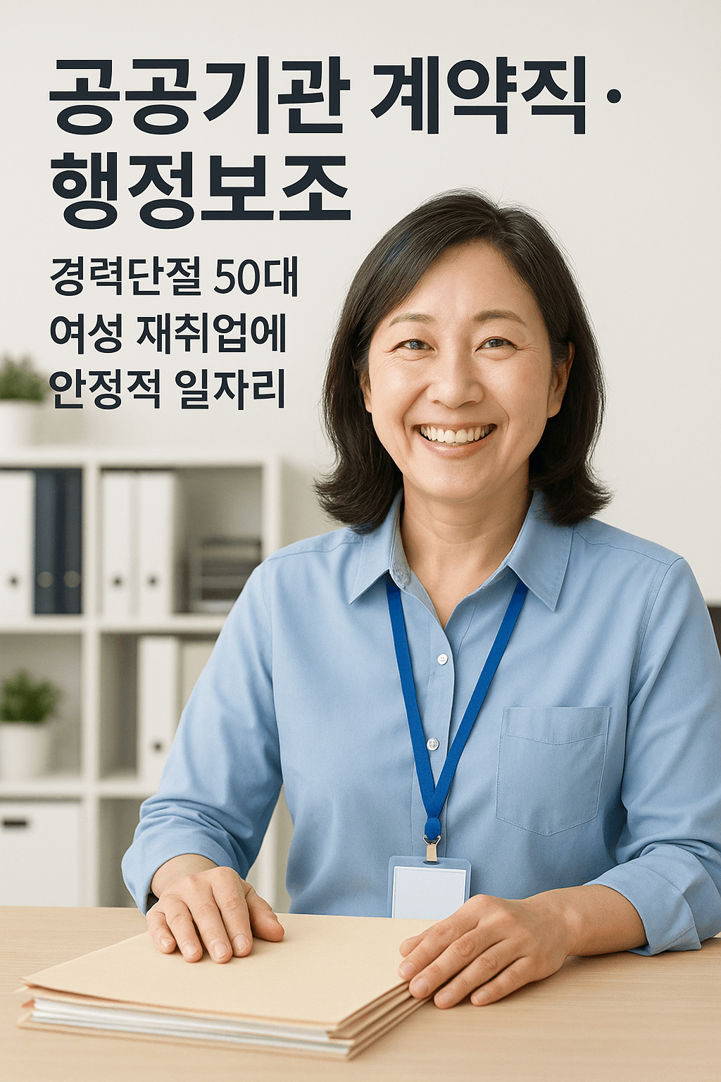 공공기관 계약직&middot;행정보조 &mdash; 경력단절 50대 여성 재취업에 안정적 일자리 