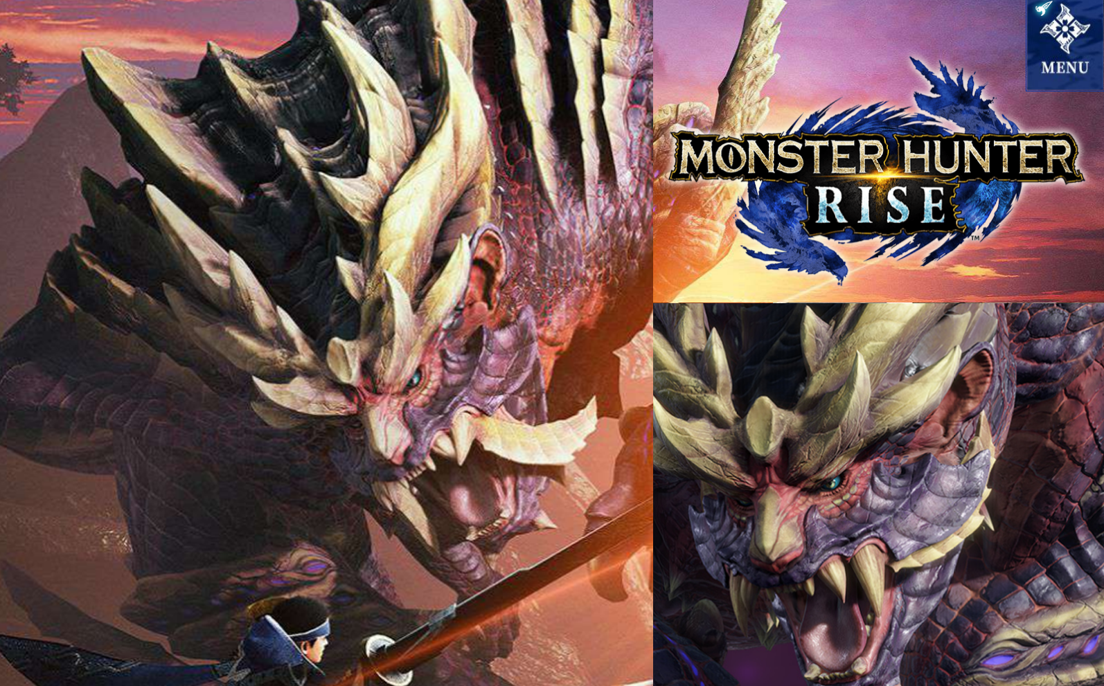 몬스터헌터 라이즈 홈페이지 캡쳐화면