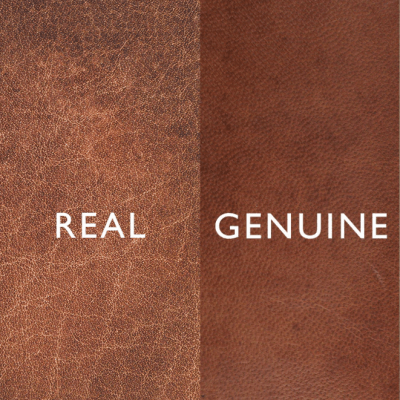 리얼 소가죽과 제뉴인 가죽의 차이 사진