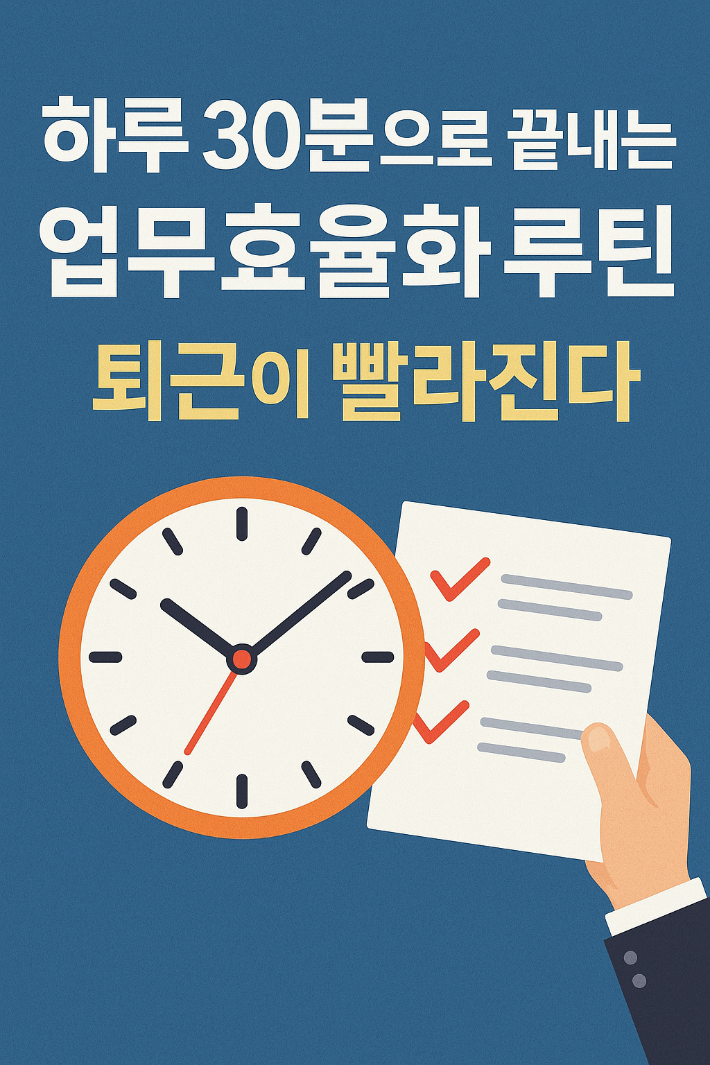하루 30분으로 끝내는 업무 효율화 루틴: 퇴근이 빨라진다