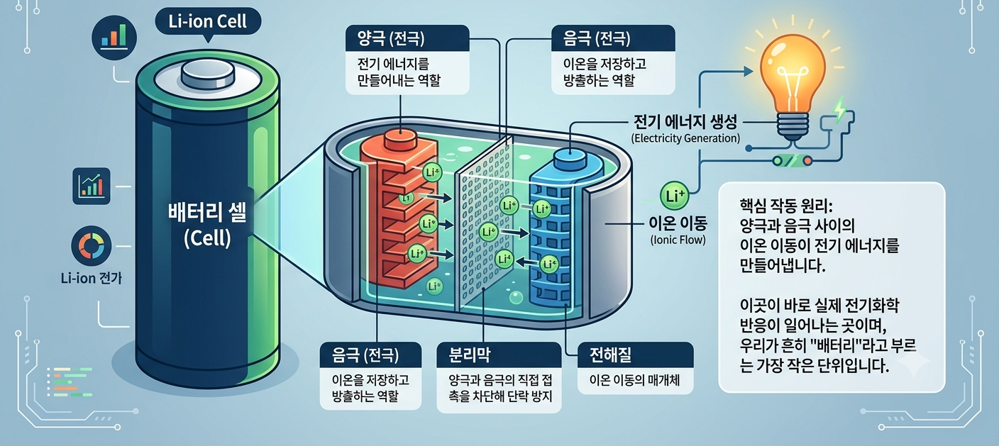 이해를 돕기위한 배터리셀 인포그래픽