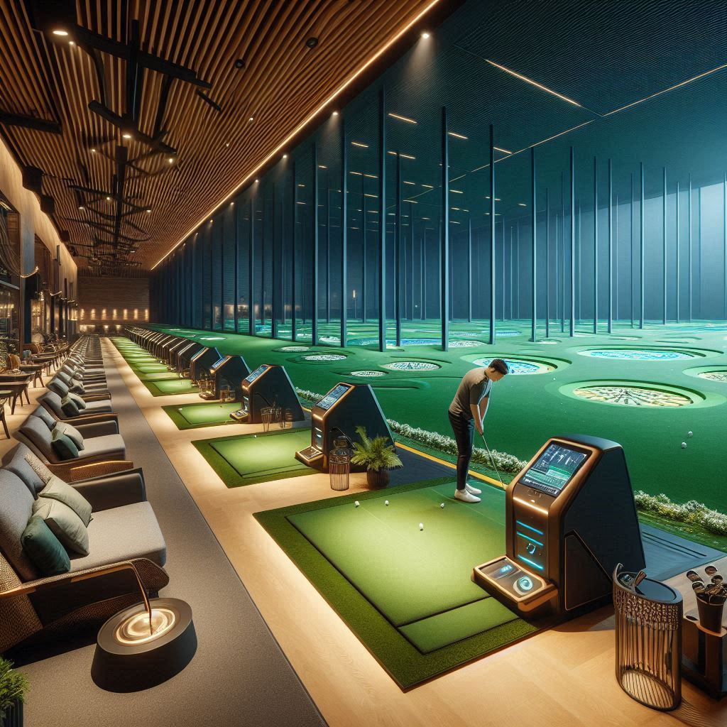 실내골프연습장 배경