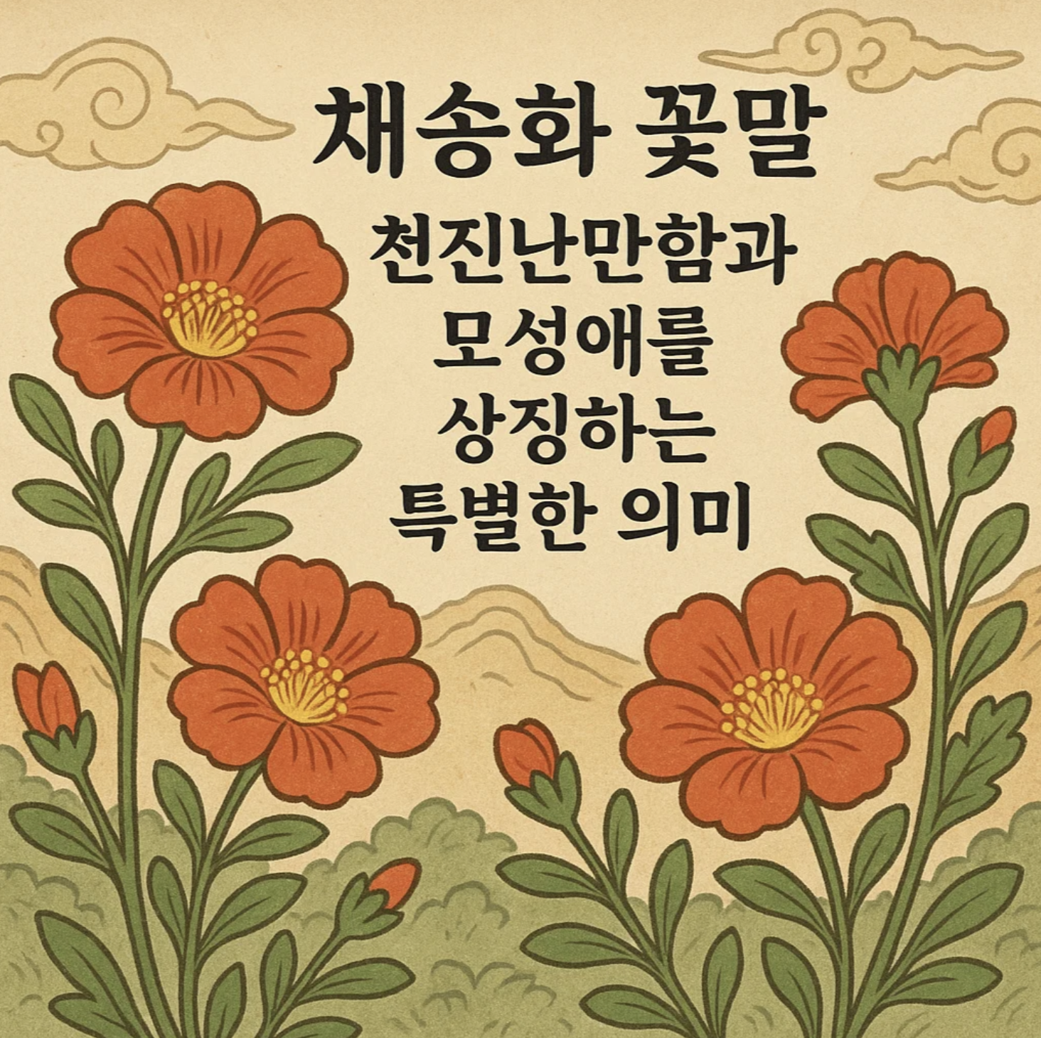 채송화 꽃말 천진난만함과 모성애를 상징하는 특별한 의미