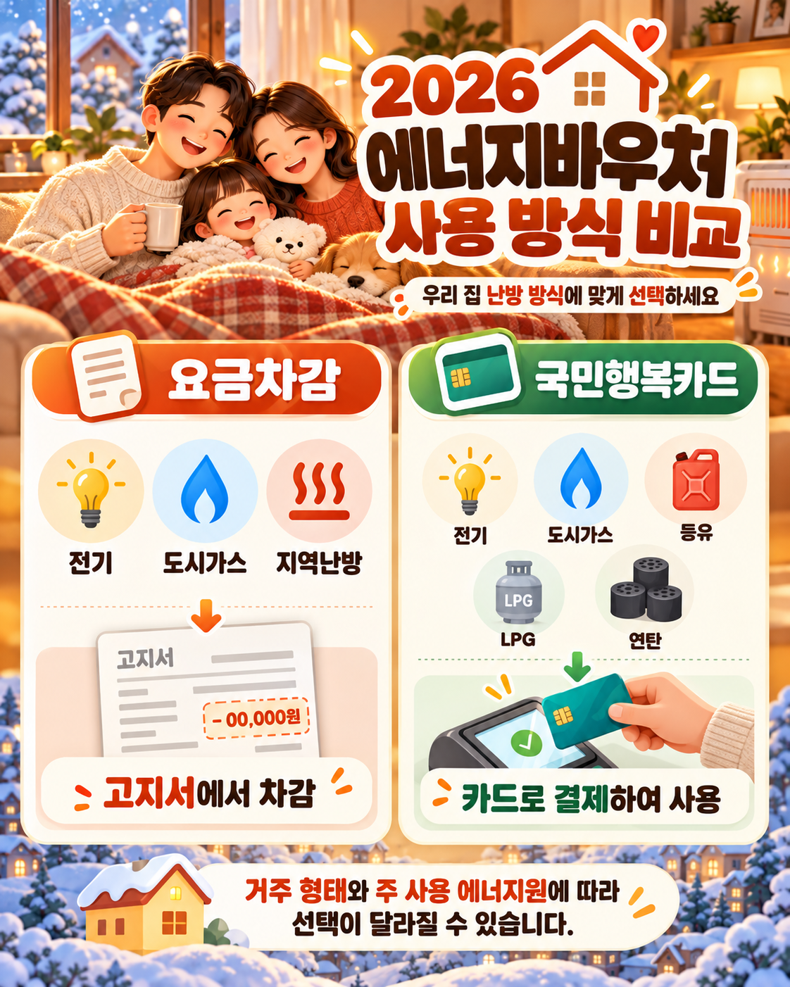 에너지바우처 신청자격 &middot;사용기간 지원금액 확인하기