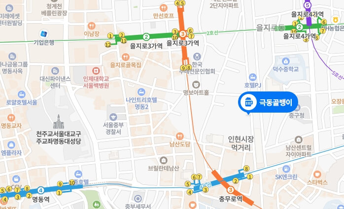 극동골뱅이-지도