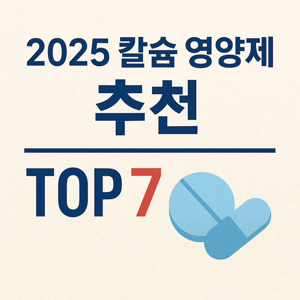 2025 칼슘 영양제 추천