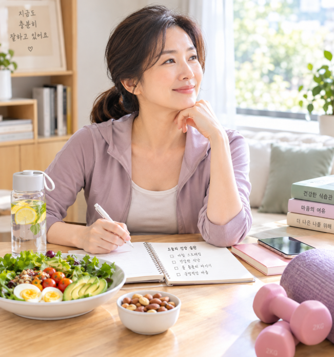 40대 여성을 위한 생활 건강과 자기 관리 방법