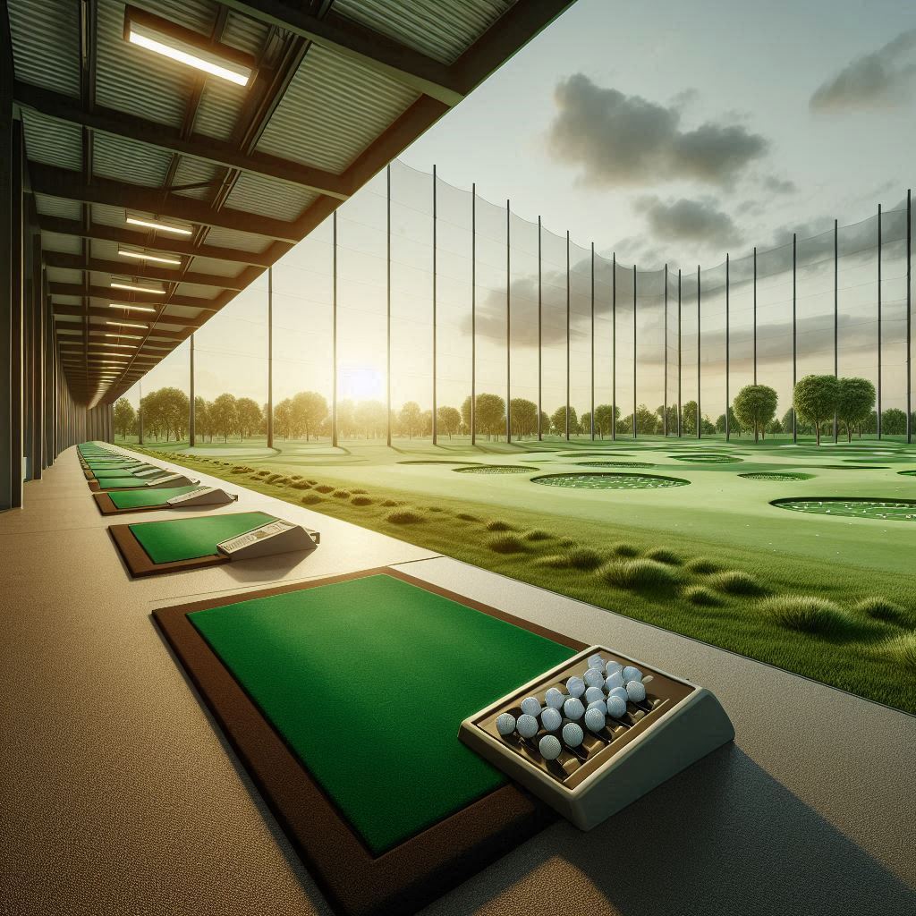 실외골프연습장 배경