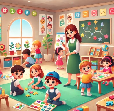 어린이집 수업 모습