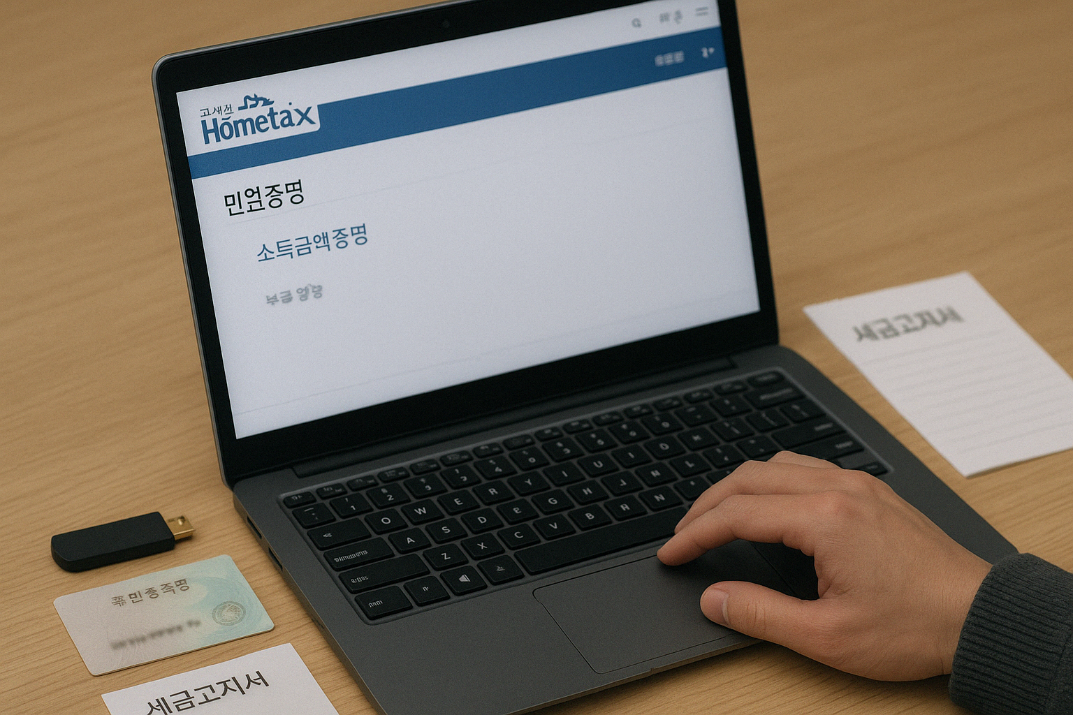 국세청 홈택스 이용 관련 사진