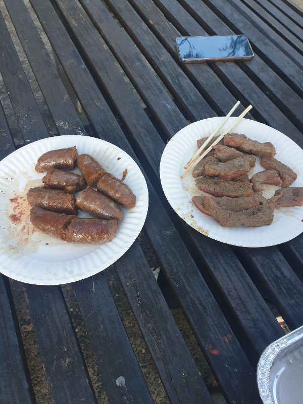 시드니 도심(CBD) 속 하루: 패디스 마켓, 피라마 파크 바비큐, QVB_피라마 파크 바비큐_소고기와 소시지