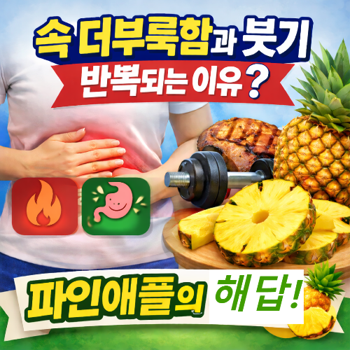 속 더부룩함과 붓기, 반복되는 이유? 염증과 소화 부담 줄이는 식탁의 해답