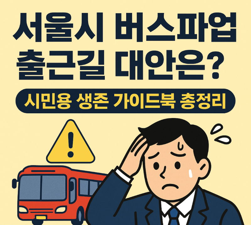 서울시 버스파업 시민 생존 가이드 썸네일