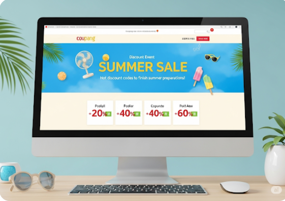 쿠팡 썸머 세일 관련이미지