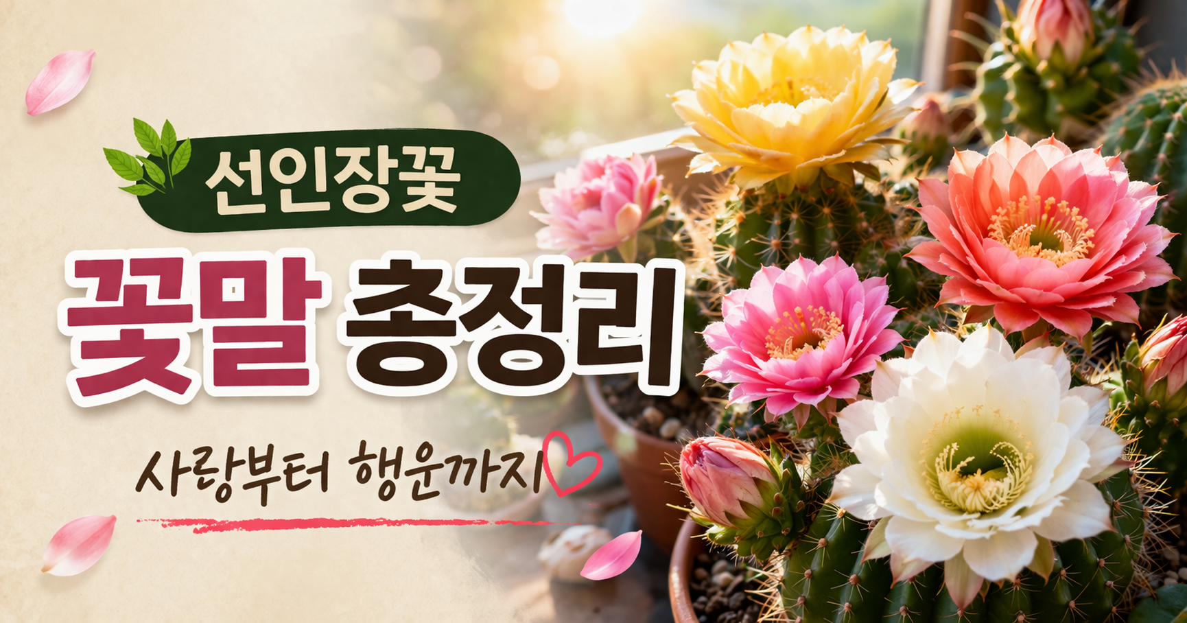 선인장꽃 꽃말