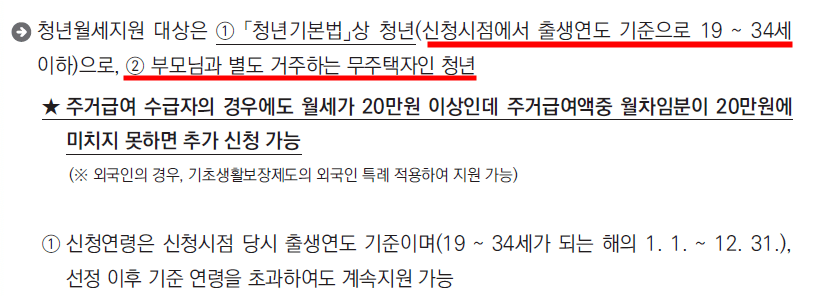 청년월세 한시 특별지원 결과 발표 일정 확인