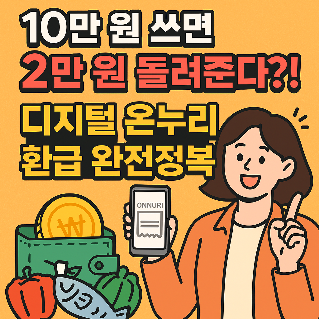 2025년 디지털 온누리상품권 환급 총정리