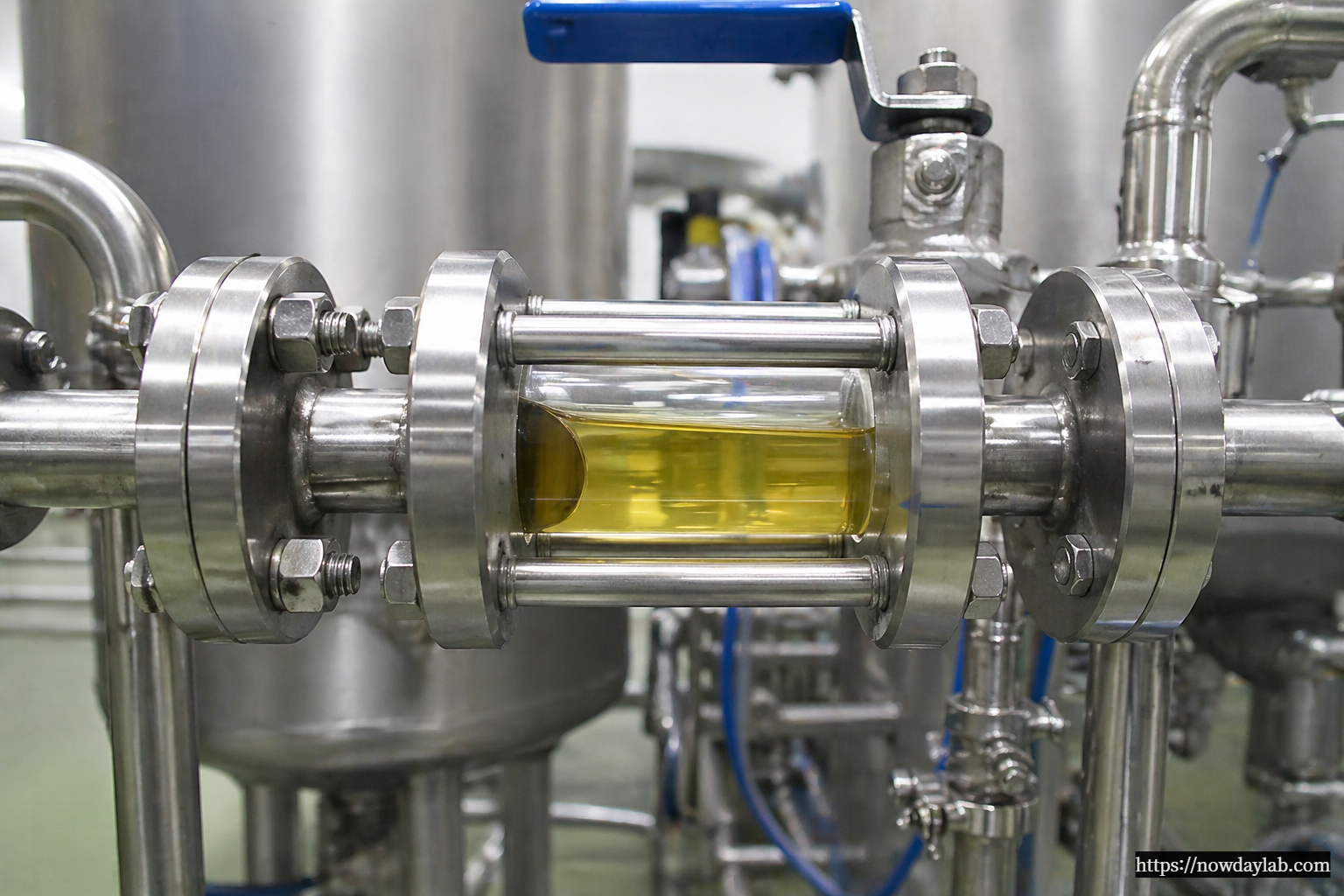 Sight Glass는 금속 하우징과 강화 유리(또는 투명 소재)로 구성되며, 내부 유체가 보이도록 만든 장비다.