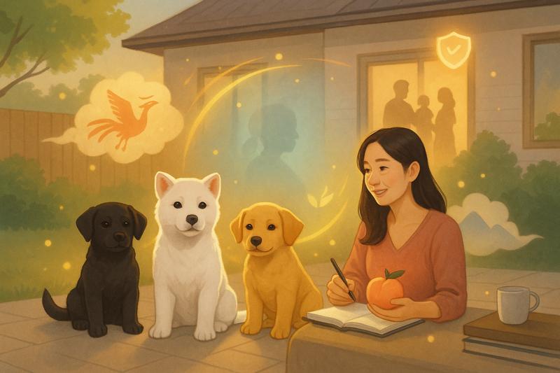 강아지 태몽 의미 이미지