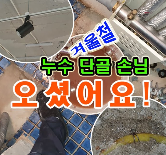 겨울처 누수 관련 사진