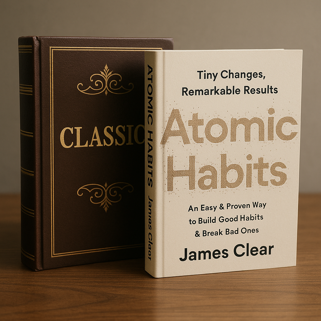 고전과 최신 자기계발서 관련 이미지