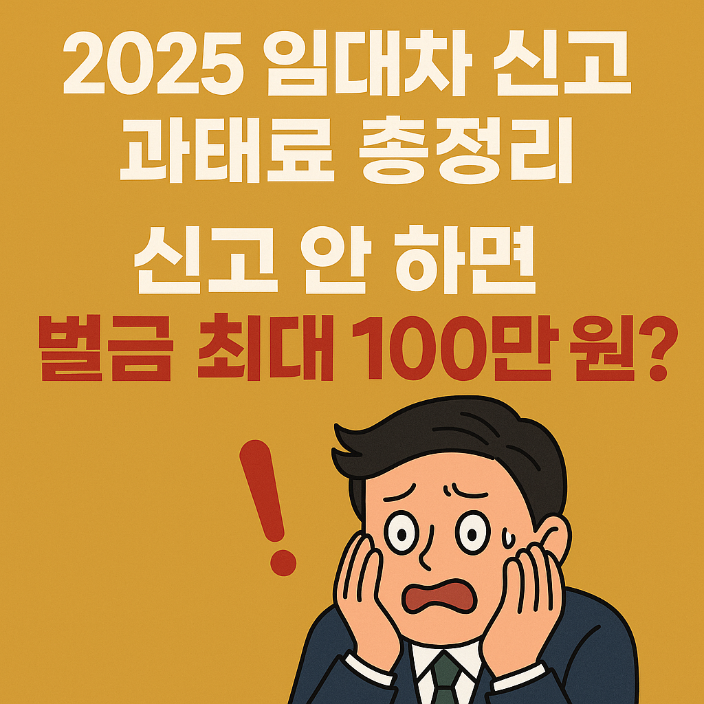 2025 임대차 신고 과태료 총정리