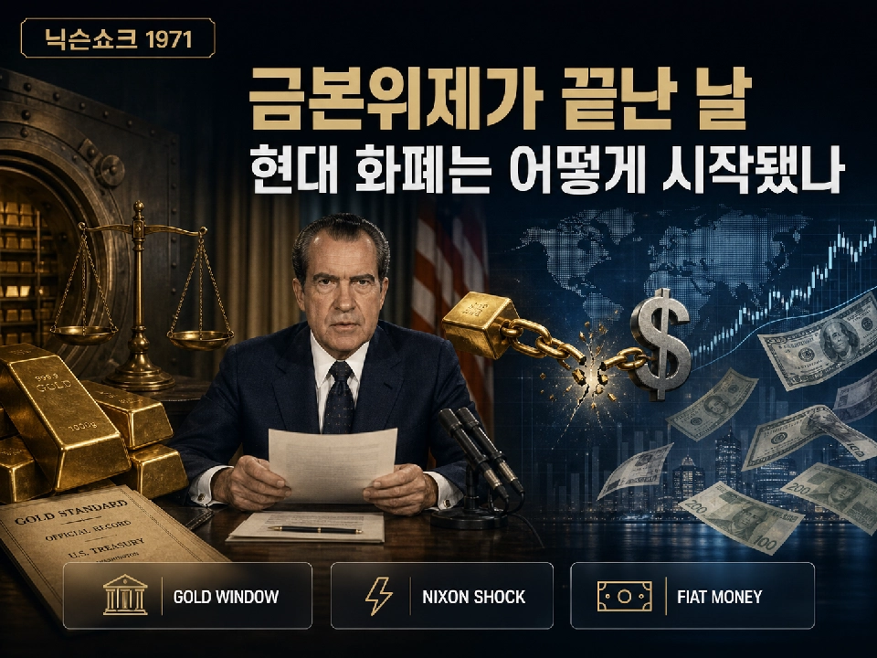 금본위제 폐지, 닉슨쇼크 1971이 환율&middot;물가를 바꾼 이유