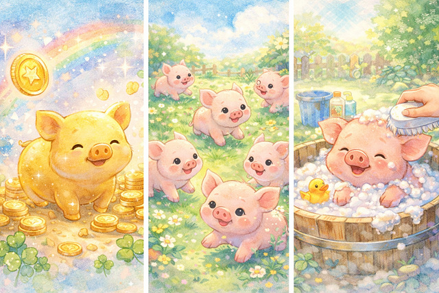 돼지 꿈해몽 상황별 총정리-대박 나세요