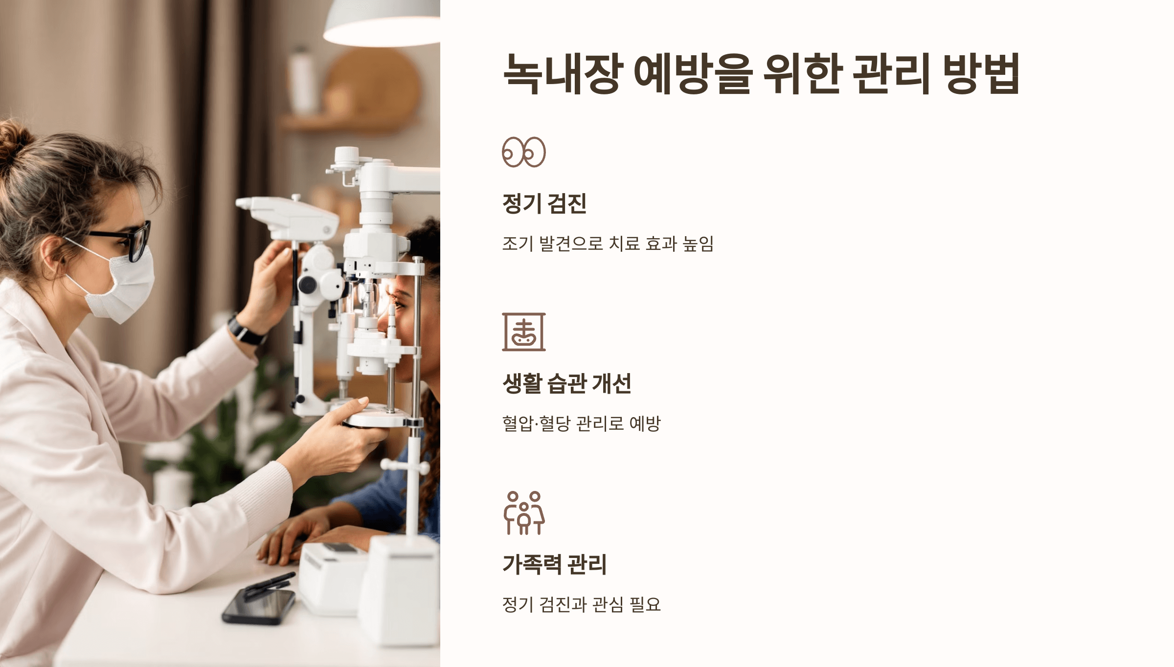 녹내장과 관련된 사진입니다.