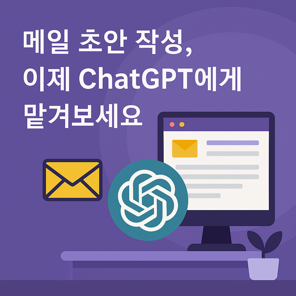 메일 초안 작성, 이제 ChatGPT에게 맡겨보세요