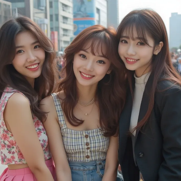 드림렌즈를 착용하고 있는 성인들의 모습