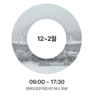 청와대 관람 신청