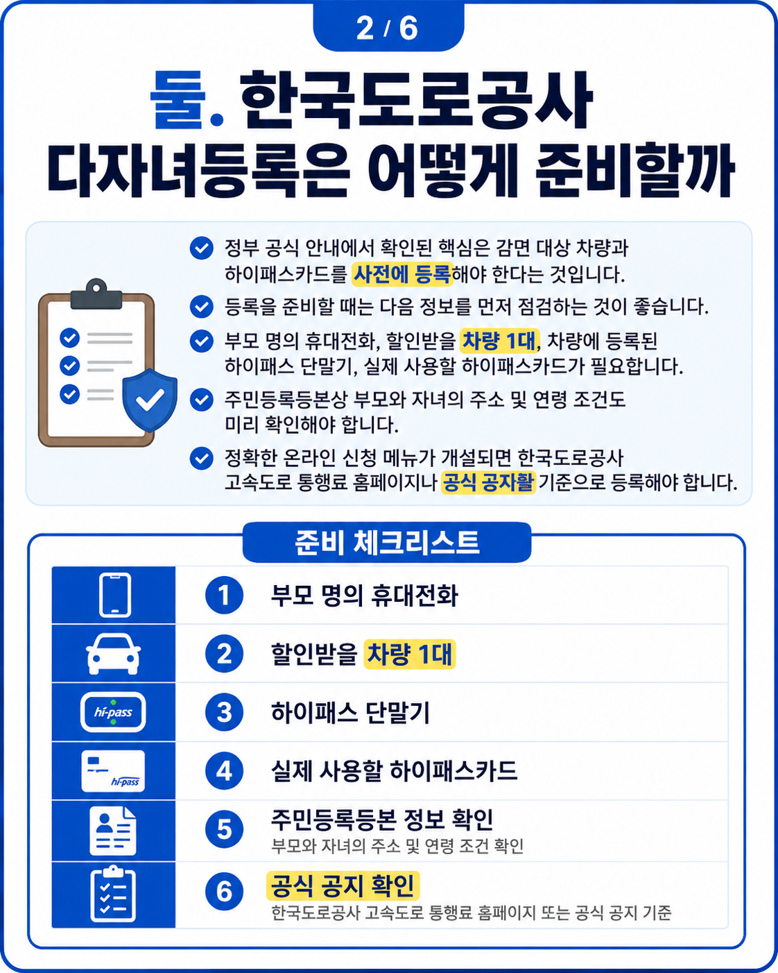 다자녀 고속도로 통행료 할인