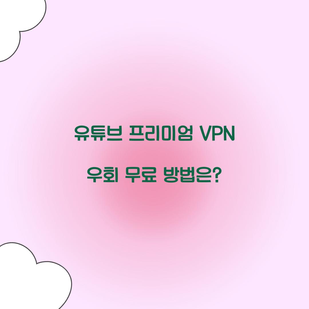 유튜브 프리미엄 VPN 우회