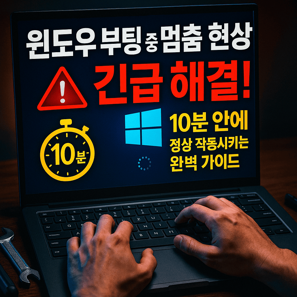 윈도우 부팅 중 멈춤 현상 긴급 해결! 10분 안에 정상 작동시키는 완벽 가이드