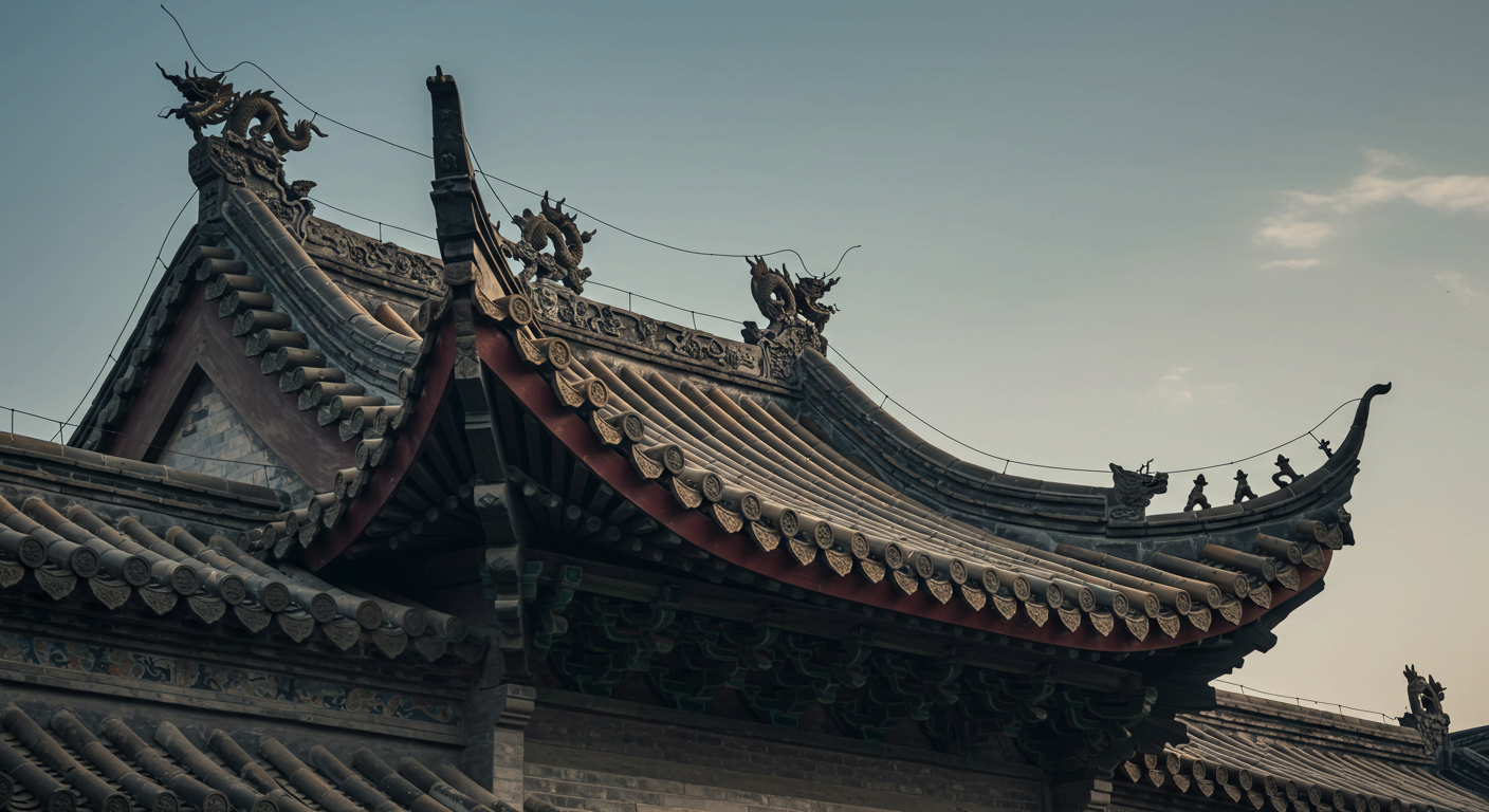 중국 전통 지붕디자인과 현대 빗물 활용시스템